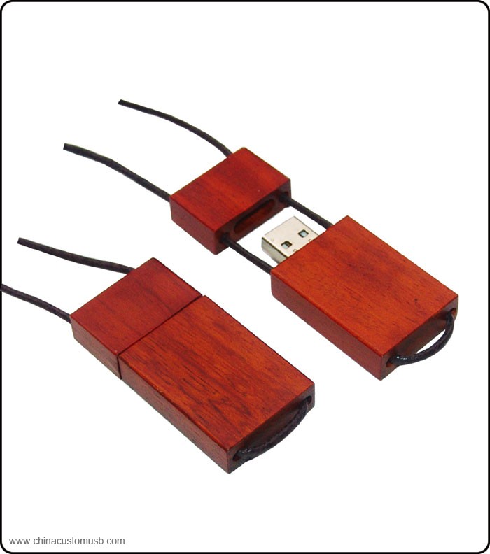 حبل خشبية من محرك أقراص USB محمول