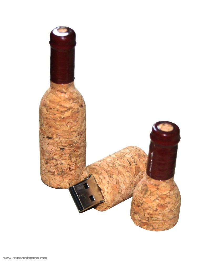 Træ Flaske forme USB Flash Drive