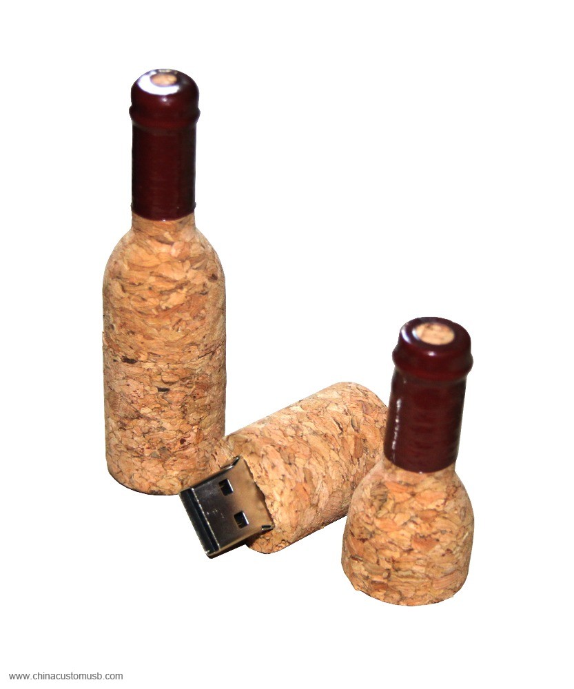 Wooden Bottle shape USB Flash Drive