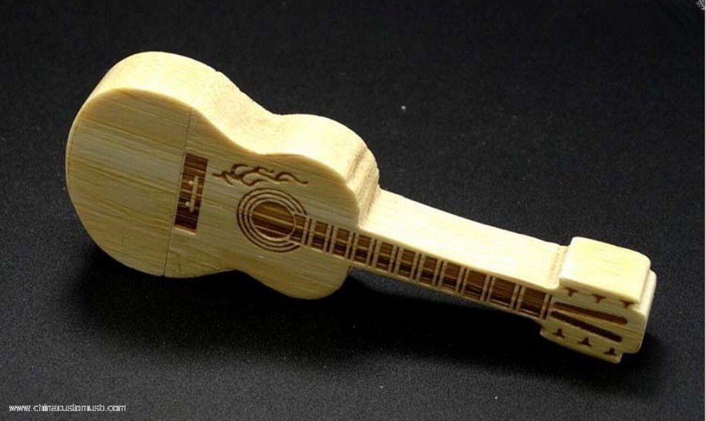 drewniana gitara usb
