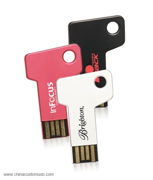 Mini Kunci Bentuk USB Kunci dengan Custom Laser Logo