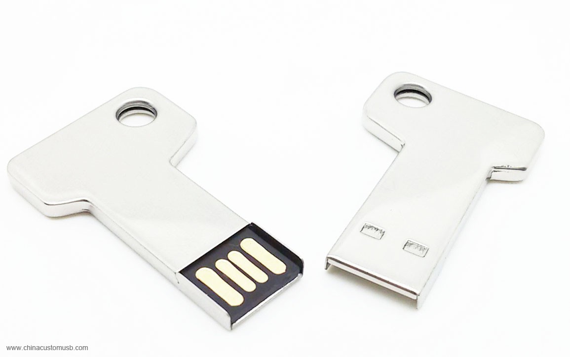Mini Metal Key Shape USB 2
