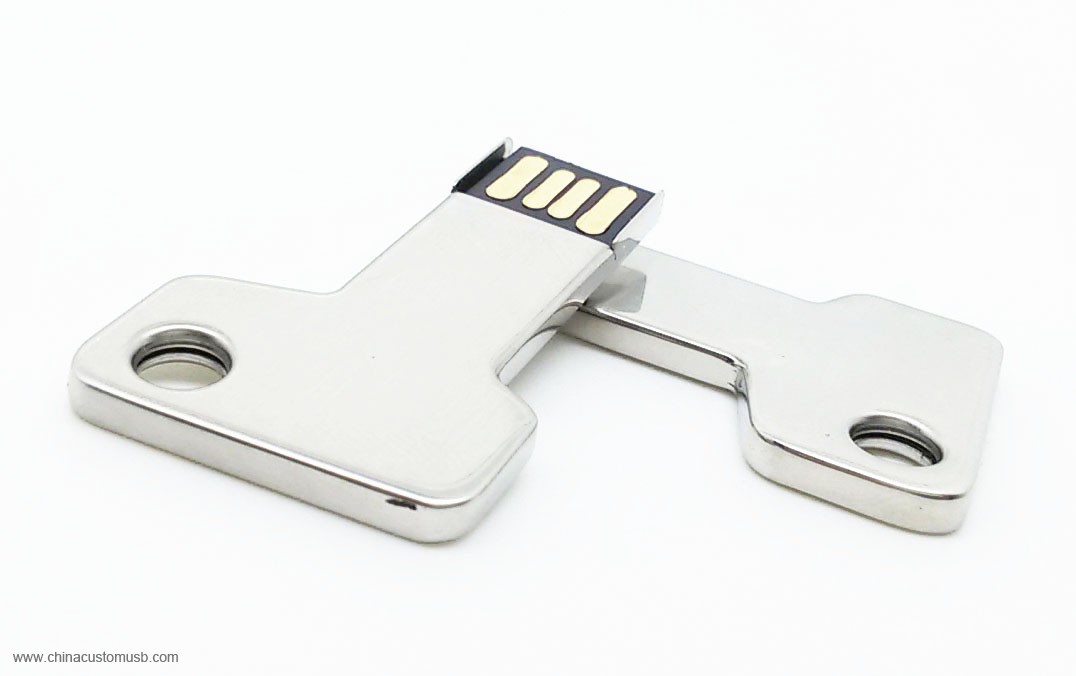 Mini Metal Key Shape USB 4