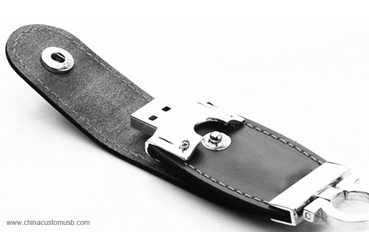 Leather Keychain USB Flash Drive 2