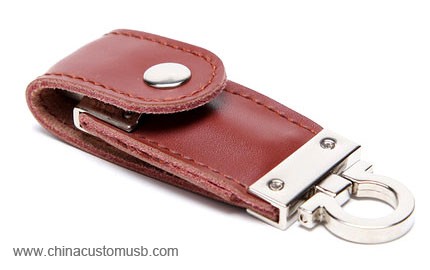 Leather Keychain USB Flash Drive 3