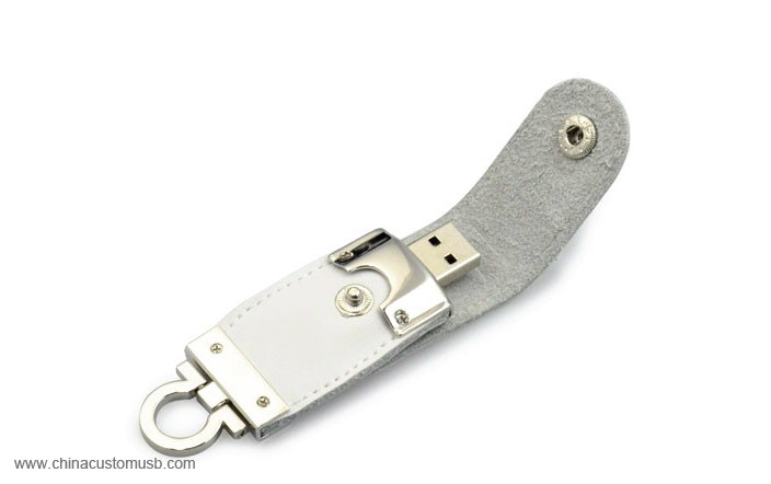 Leather Keychain USB Flash Drive 4