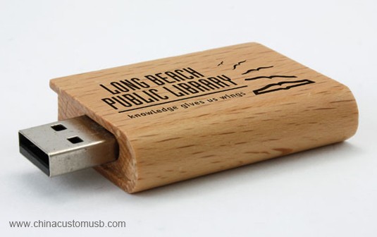 Lemn USB flash Drive cu logo-Ul 3