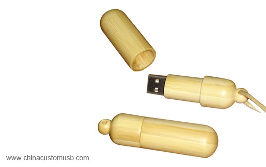 Wooden Pill shape USB Memory Stick 3