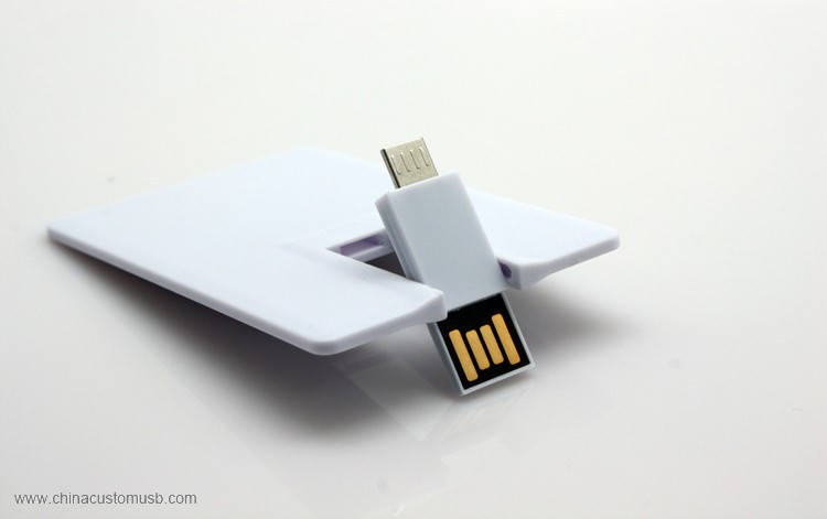 محرك فلاش USB OTG بطاقة الائتمان للهاتف الروبوت