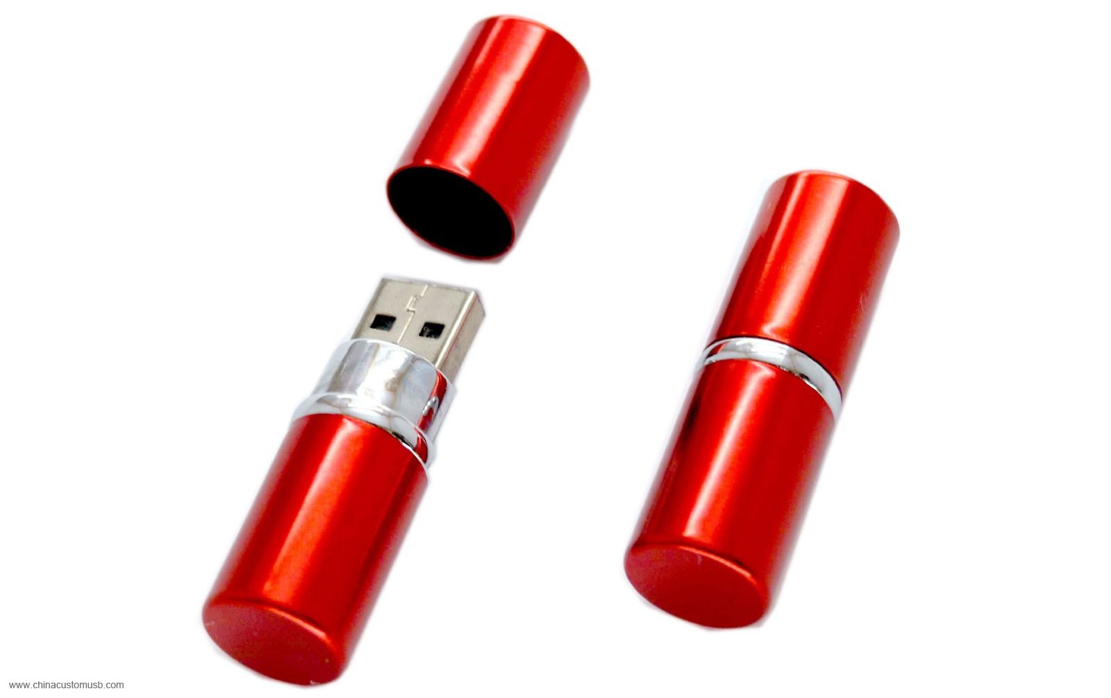  المعدن أحمر الشفاه USB فلاش محرك الأقراص 3 