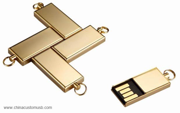 Semplice Metallo USB Flash Disk 3
