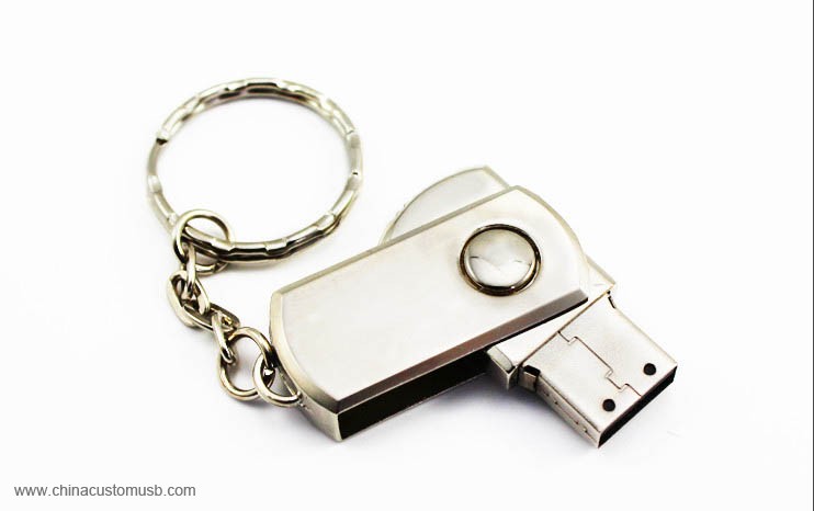 Metallo Girevole USB Flash Disk 3