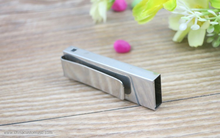 Aço Inoxidável Clip USB flash drive 2