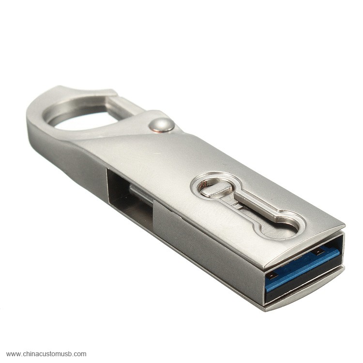 Kovovou Karabinou OTG USB Flash Disk 4