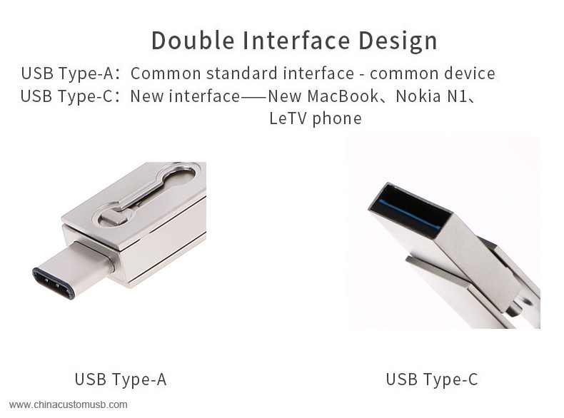 USB3.1 Type C Flash Drive with USB3.0 OTG Mini USB Disk 2