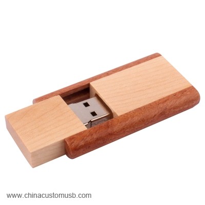 Drewniane Obrotowe USB Flash Dysku 3