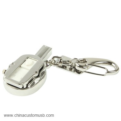 3 i 1 Bordtennis Bat Nyckelring Formad Diamant Smycken Klocka Stil 16GB USB Blixt Bricka 5