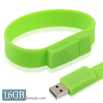 braccialetto usb flash drive verde