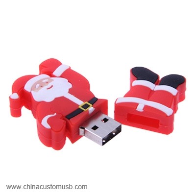  المطاط عيد الميلاد USB محرك الأقراص 3 