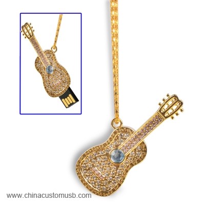 Diamond guitar shape USB disk 2