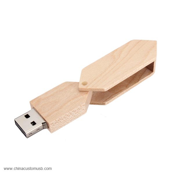 Trä Roterad USB Disk 2