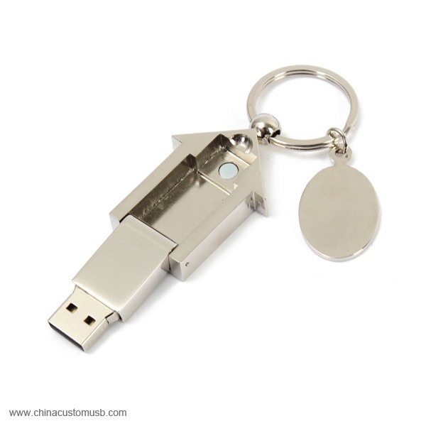 Metal Dům USB Flash Drive 5