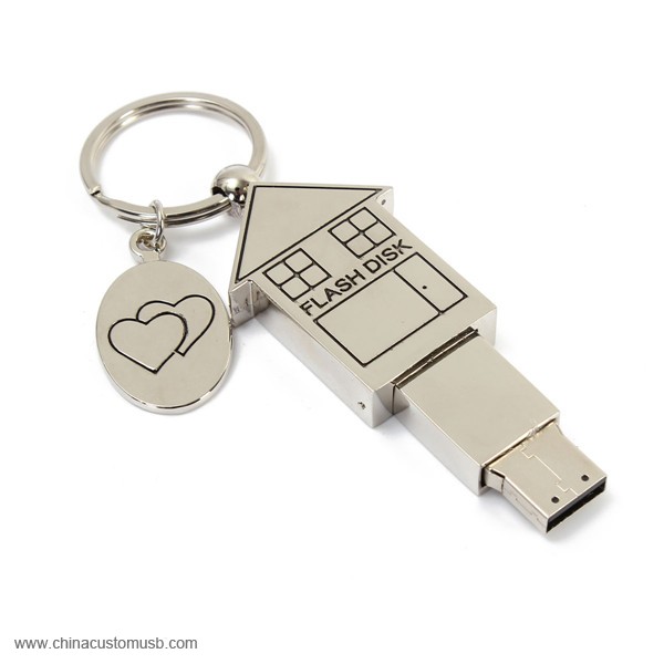 Metal Dům USB Flash Drive 6