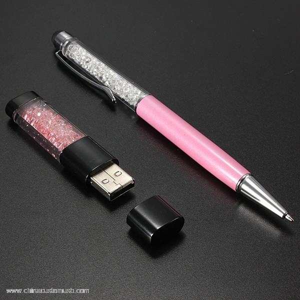 Crystal USB Flash Drive with Touch Screen Ballpoint Pen 4