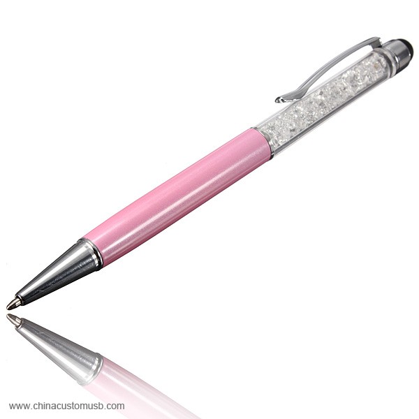 Cristal USB Flash Drive com Touch Screen caneta Esferográfica 6