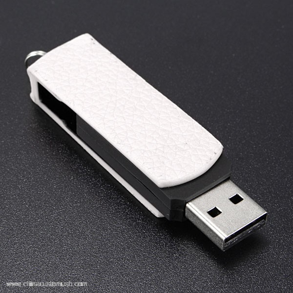 Skórzane Obrotowe USB Błysk Dysk 2