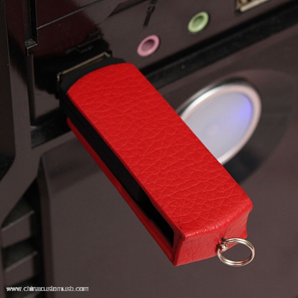 Cuero Giratorio USB Flash Disk 3
