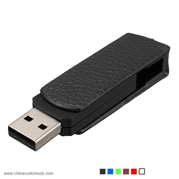 Шкіряні Поворотний USB Флеш-Диск 6