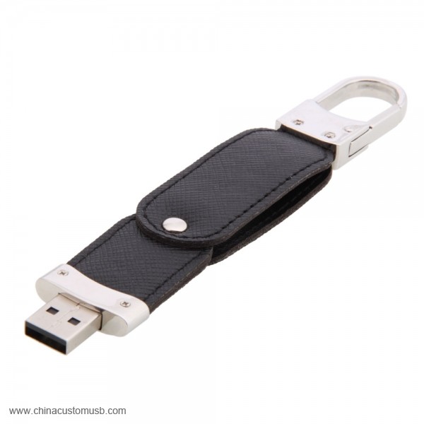 Ruotata Portachiavi in Pelle USB Flash Drive 5