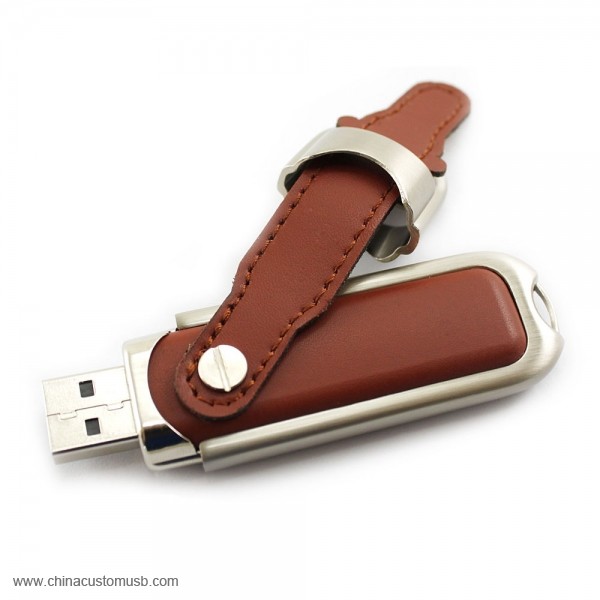 Læder usb flash Drev 2