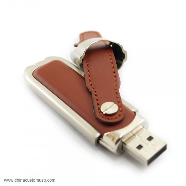 Læder usb flash Drev 4