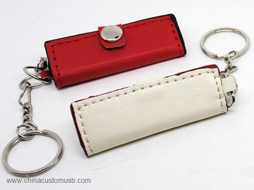 USB Stick with leather pouch 2