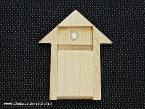 Wooden House shape USB Disk 2