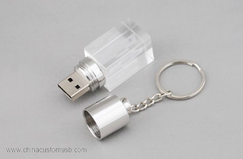 Crystal USB Disk med Nøglering 3