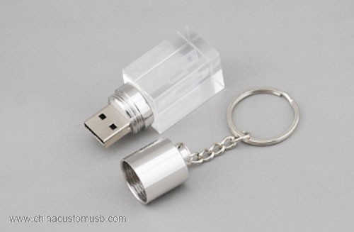 Crystal USB Disk with Keychain 3