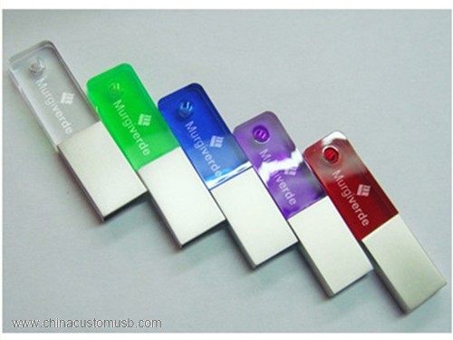 Cristal Colorido USB Disk 5