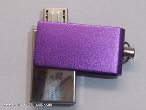 مینی فلزی مفصل گردنده USB فلش درایو 2