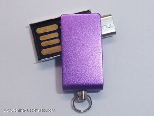 Mini Metal Otočné USB Flash Drive 3