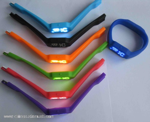 Armband LED Klocka USB Blixt Bricka 3