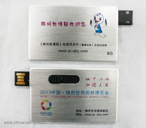 Alumínio Cartão USB Flash Drive 4