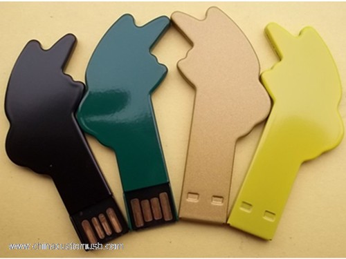 کلید شکل USB فلش درایو چاپ لوگو 2