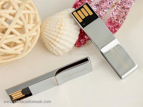 Mini Logam Klip USB Flash Disk 2