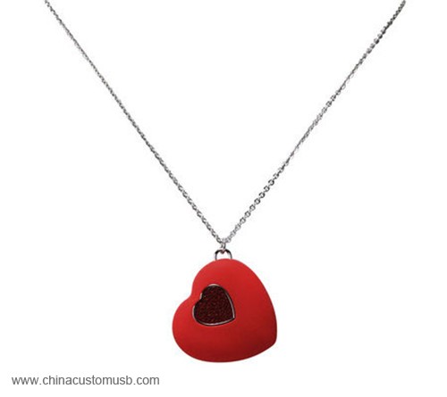 Jewelry Heart Necklace USB Flash Disk 5