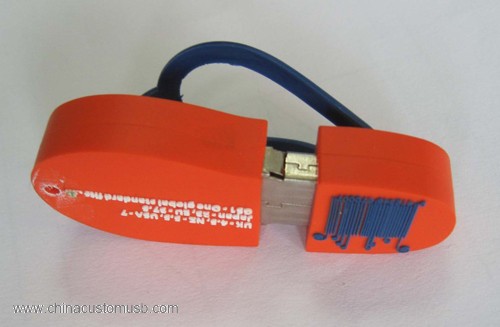 Silicone sapato usb flash drive 3