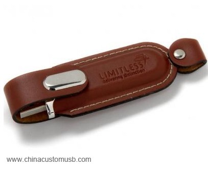 Leather USB Stick With Clasp 4