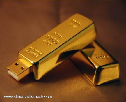 Golden Bar USB Flash Drive 2